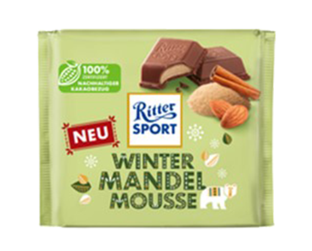 11 100g Ta Ritter Sport Winter Mandel Mousse  