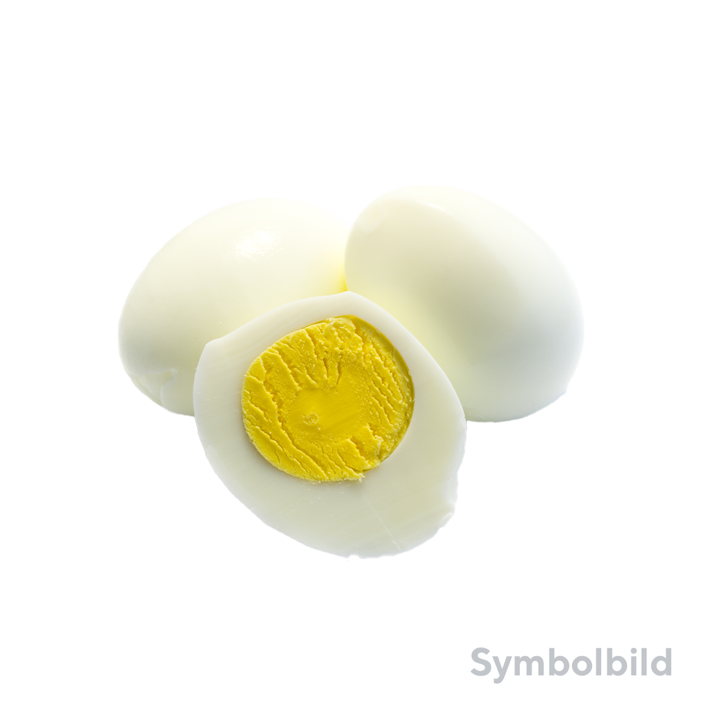 1 30St Pg Landgold Eier gekocht und geschält Bodenhaltung 