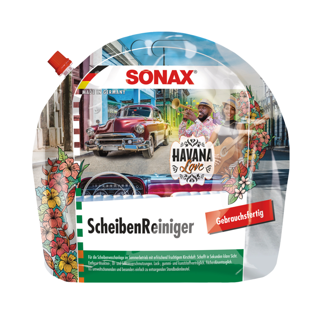 4 3.00l Bt Sonax ScheibenReiniger Havana Love gebrauchsfertig 