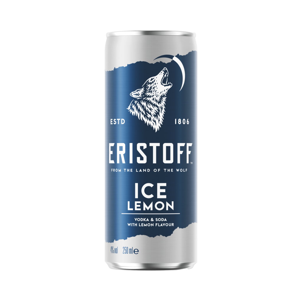 12 0.25lDs Eristoff Ice Wodka Soda Lemon 4% 