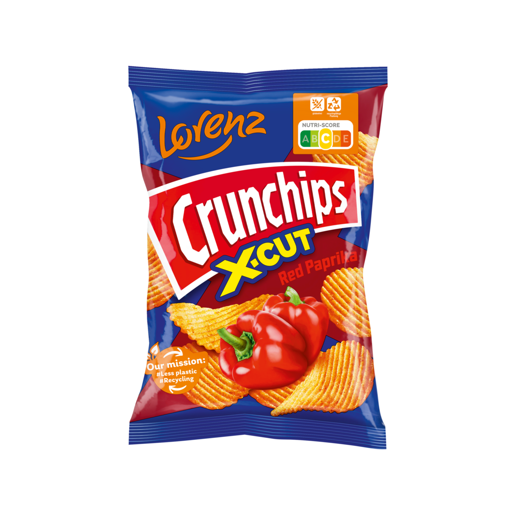 10 150g Pg Lorenz Crunchips X-Cut Paprika 
