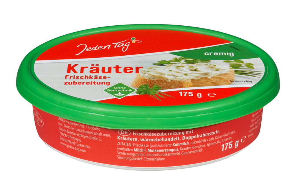 9 175g Bt Jeden Tag Frischkäse Kräuter  
