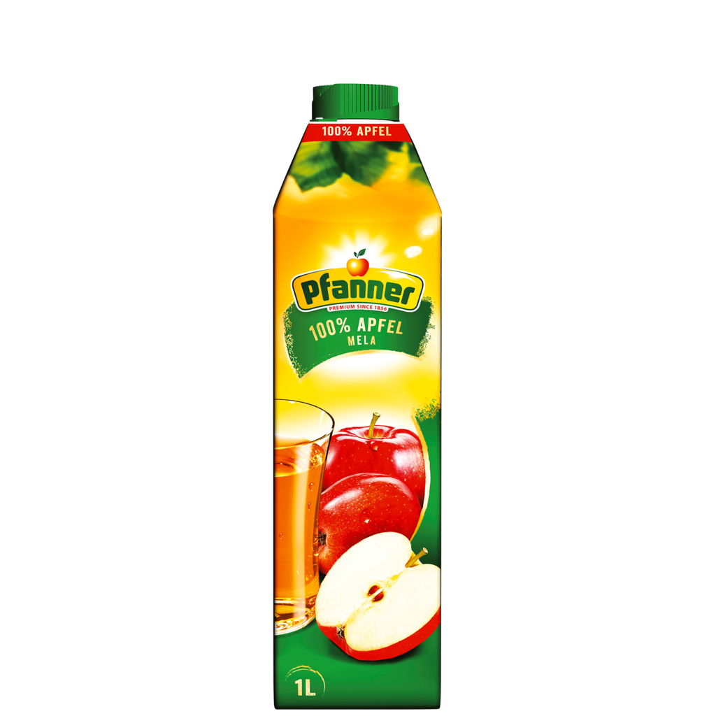 8 1.00l Pg Pfanner Apfelsaft  100% 