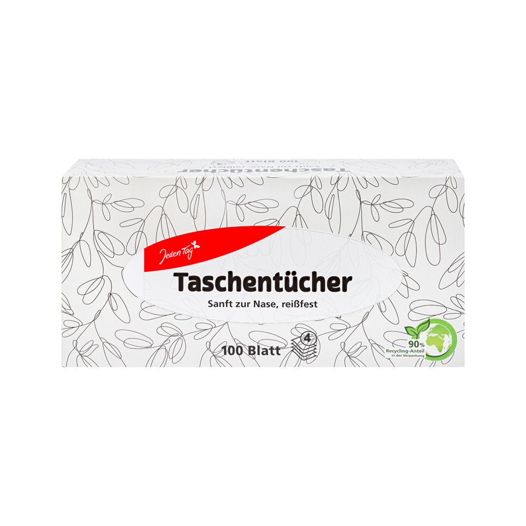 18 100St Pg Jeden Tag Taschentücher 4 lag  