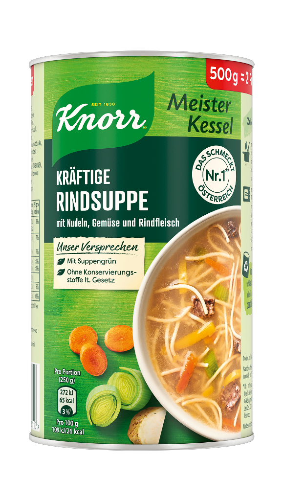 6 500g Ds Knorr Meisterkessel Rindsuppe 