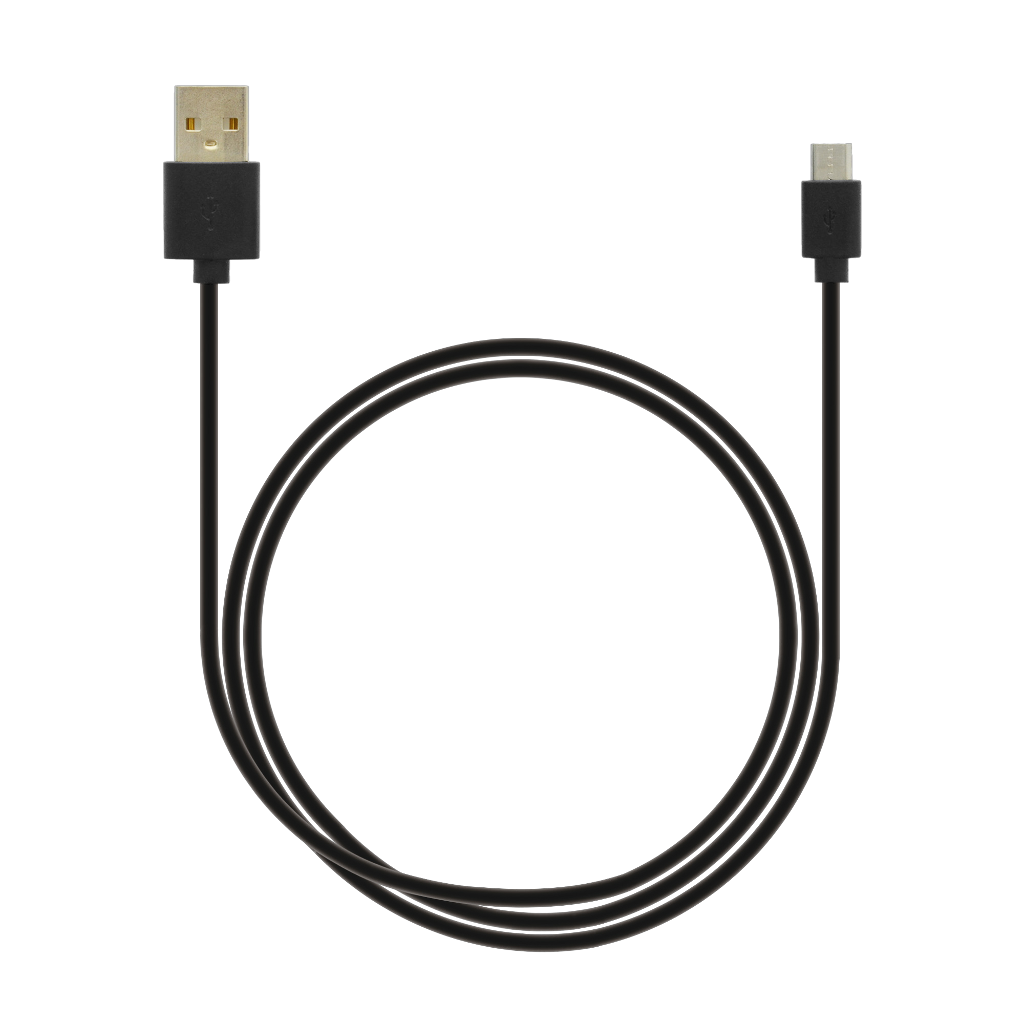 4 1 St Pg Lade & Datenkabel Micro USB, schwarz 
