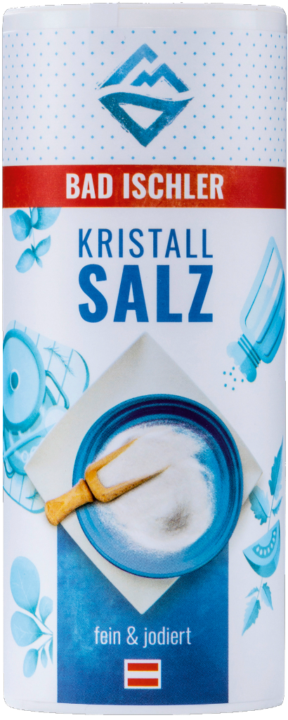 6 200g Ds Bad Ischler Feinkristall Salz jodiert 