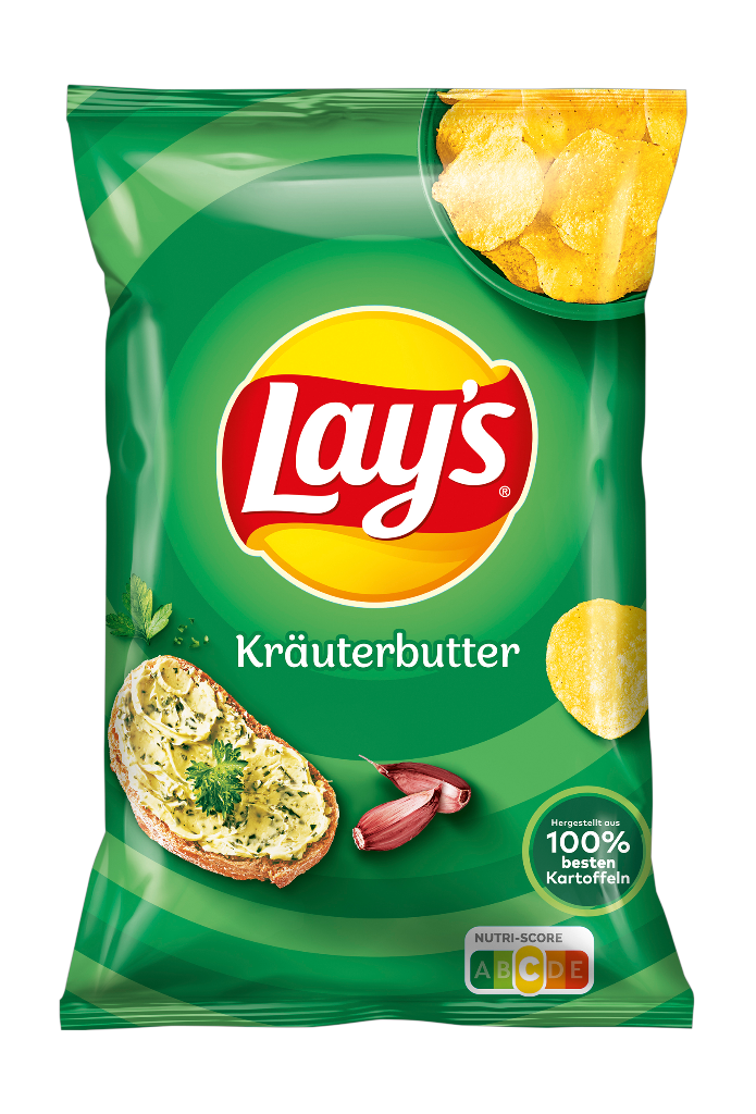 9 150grPg Lays Chips Kräuterbutter 