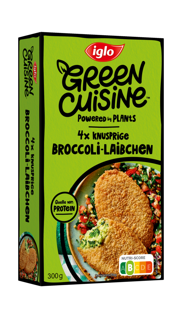 6 300g Pg TKK Iglo Green Cuisine Broccoli-Laibchen 