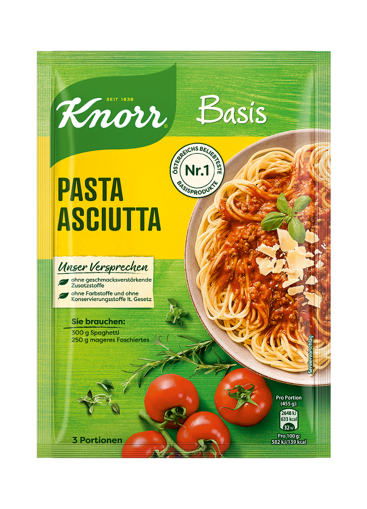 22 69g Bt Knorr Basis Pasta Asciuttta 