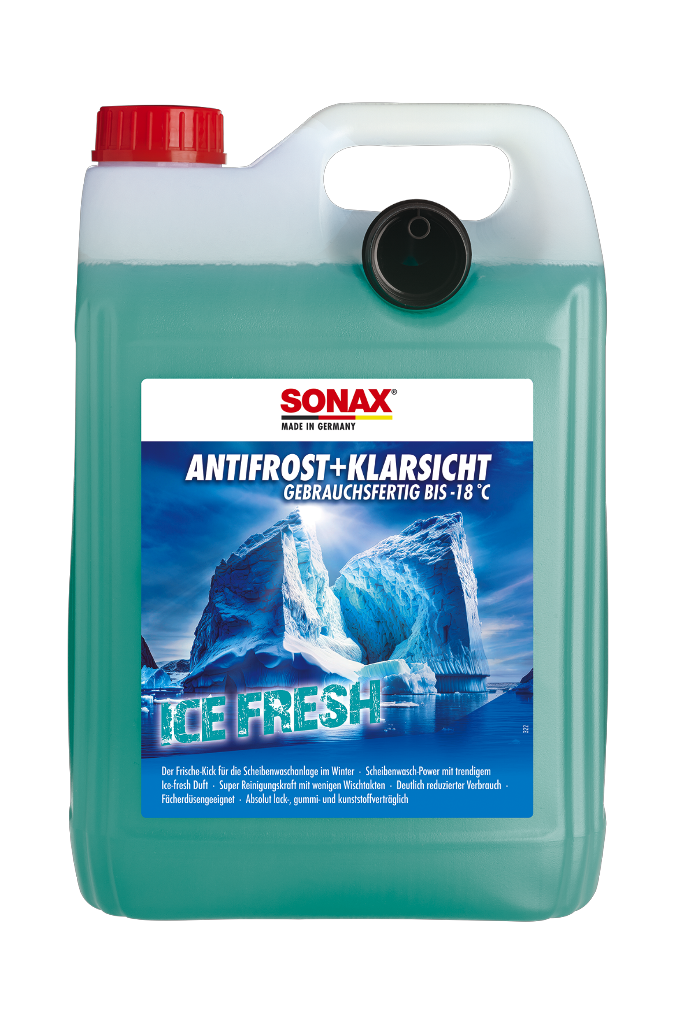 4 5.00l Ka Sonax AntiFrost & KlarSicht Ice Fresh gebrauchsfertig bis - 18° 