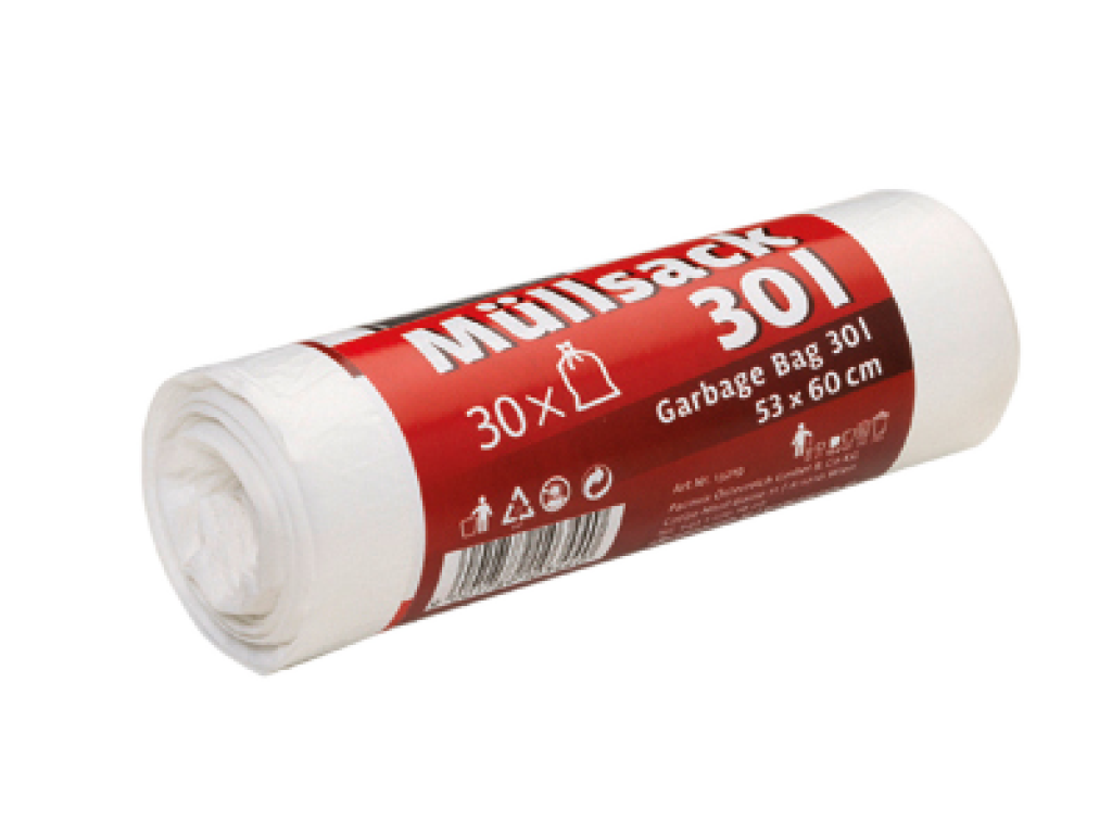 5 1St Pg Nd-Müllsäcke weiß 30St/30l 