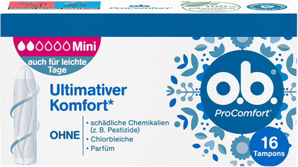 6 16Stk Pg o.b. Pro Comfort Tampons Mini 