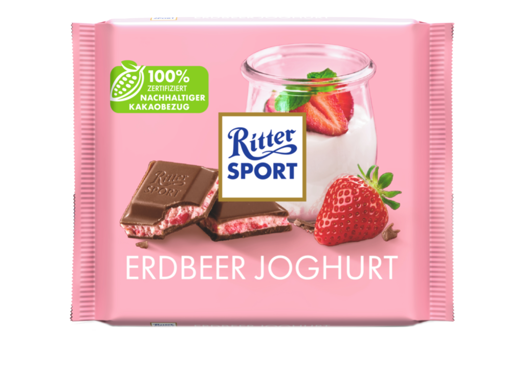 12 100g Ta Ritter Sport Erdbeer Joghurt 