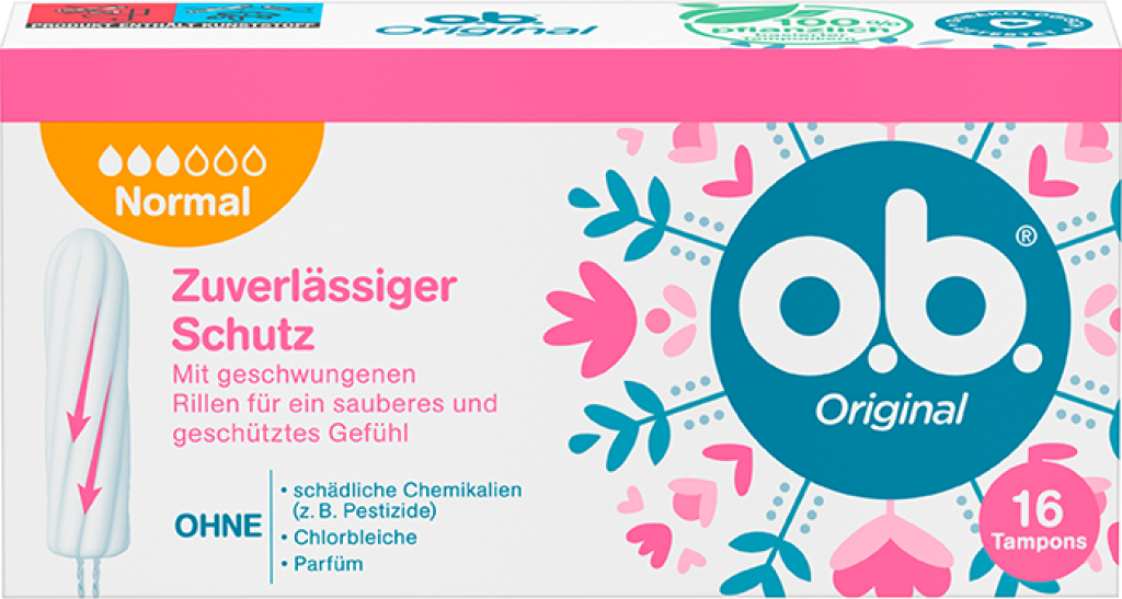 6 16St Pg o.b. Original Normal Tampons 