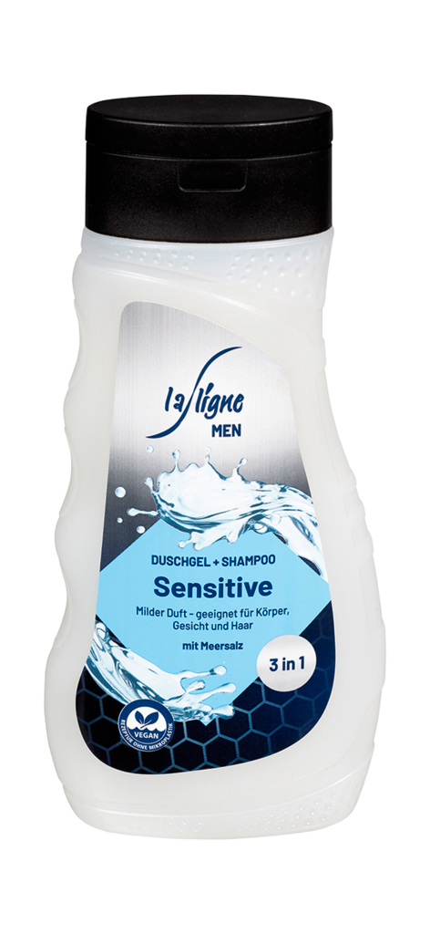 6 300ml Fl LaLigne Men Duschgel 3in1 Sensitive 