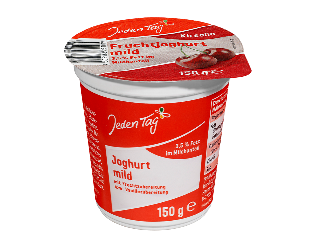 20 150g Be Jeden Tag Fruchtjoghurt gemischt 