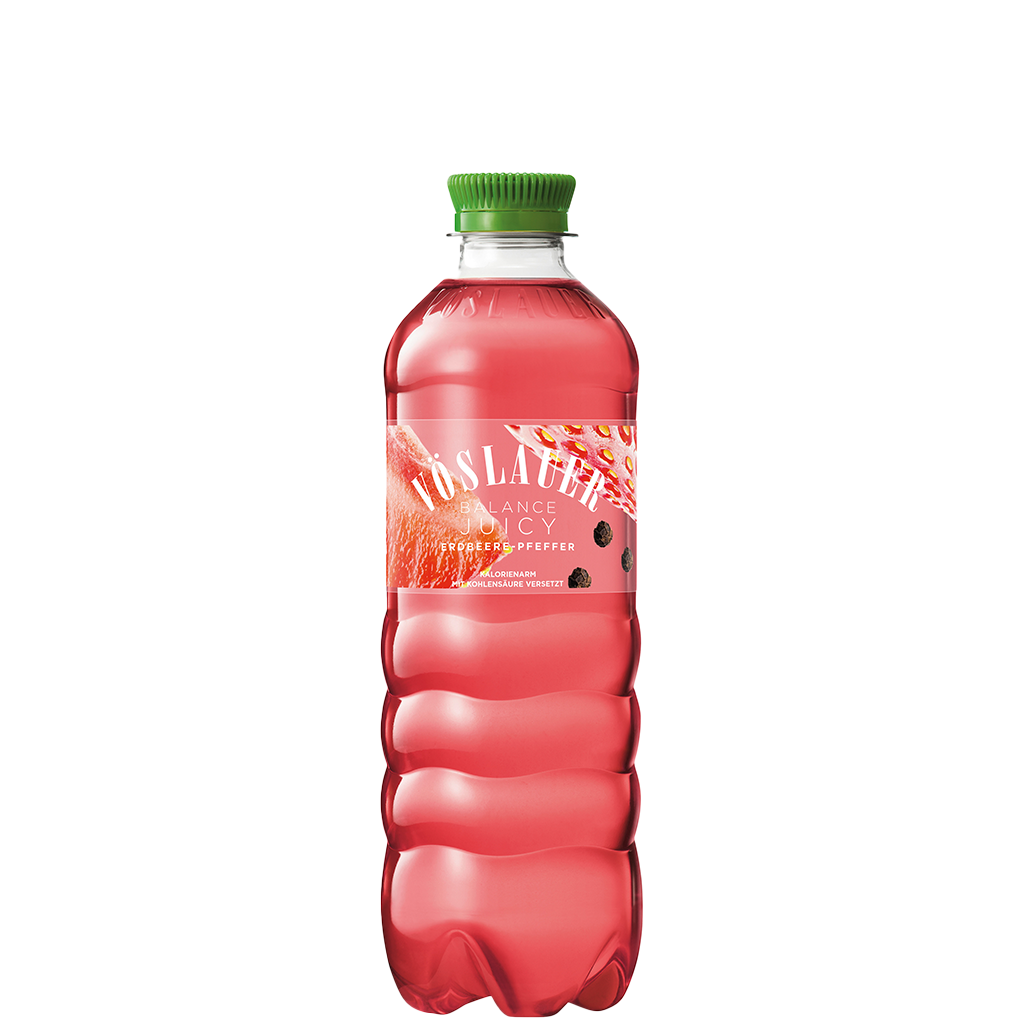 12 0.50l Fl Vöslauer Balance Juicy Erdbeer Pfeffer PET EWP 