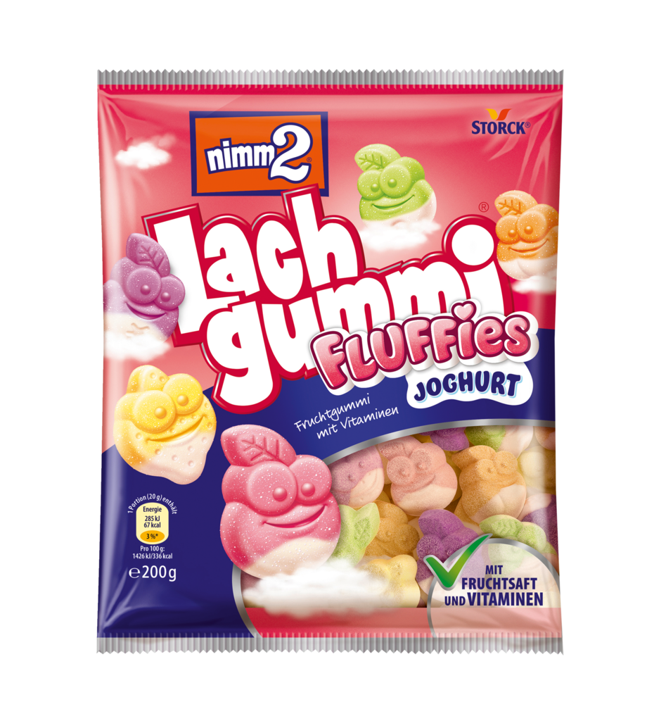 14 200g Pg Nimm2 Lachgummi Fluffies Joghurt  