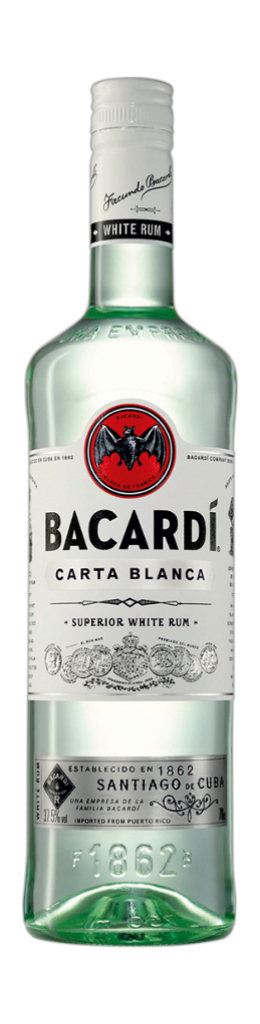 1 0.70l Fl Bacardi Rum Carta Blanca 37.5% 