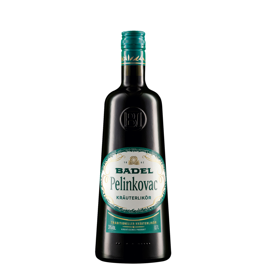 6 0.70l Fl Badel Pelinkovac Kräuterlikör EW 