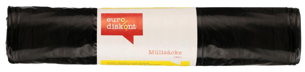 1 10St Pg Eurodiskont Müllsäcke extrastark schwarz 120l 