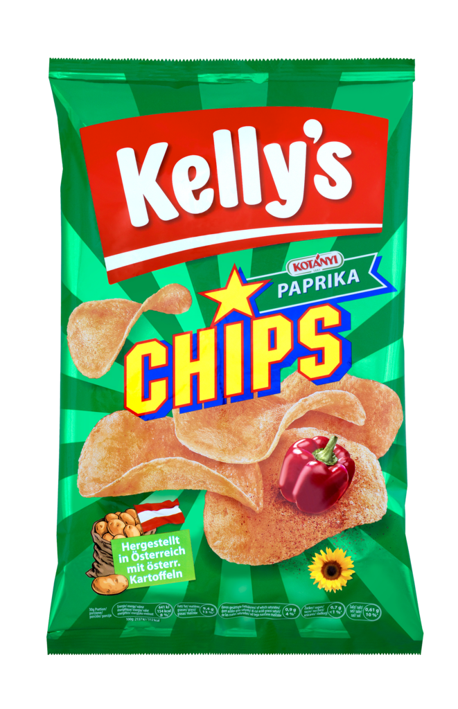 18 150g Pg Kelly´s Chips Paprika 