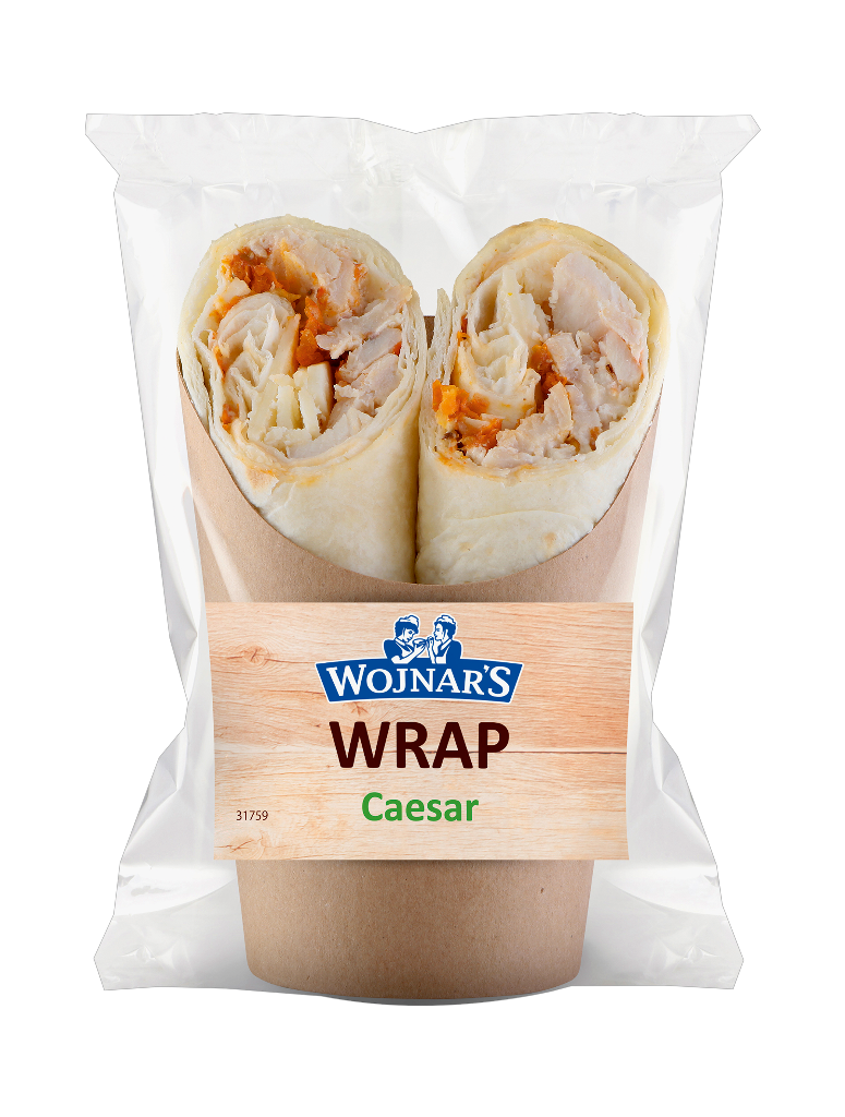 4 190g Pg Wojnar's Wrap Caesar Chicken 