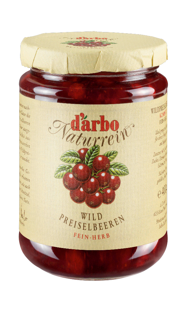 6 400g Gl Darbo Preiselbeer Kompott 