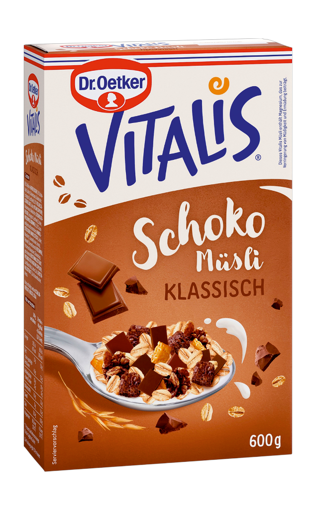 8 450g Pg Dr. Oetker Vitalis Schokomüsli klassisch  