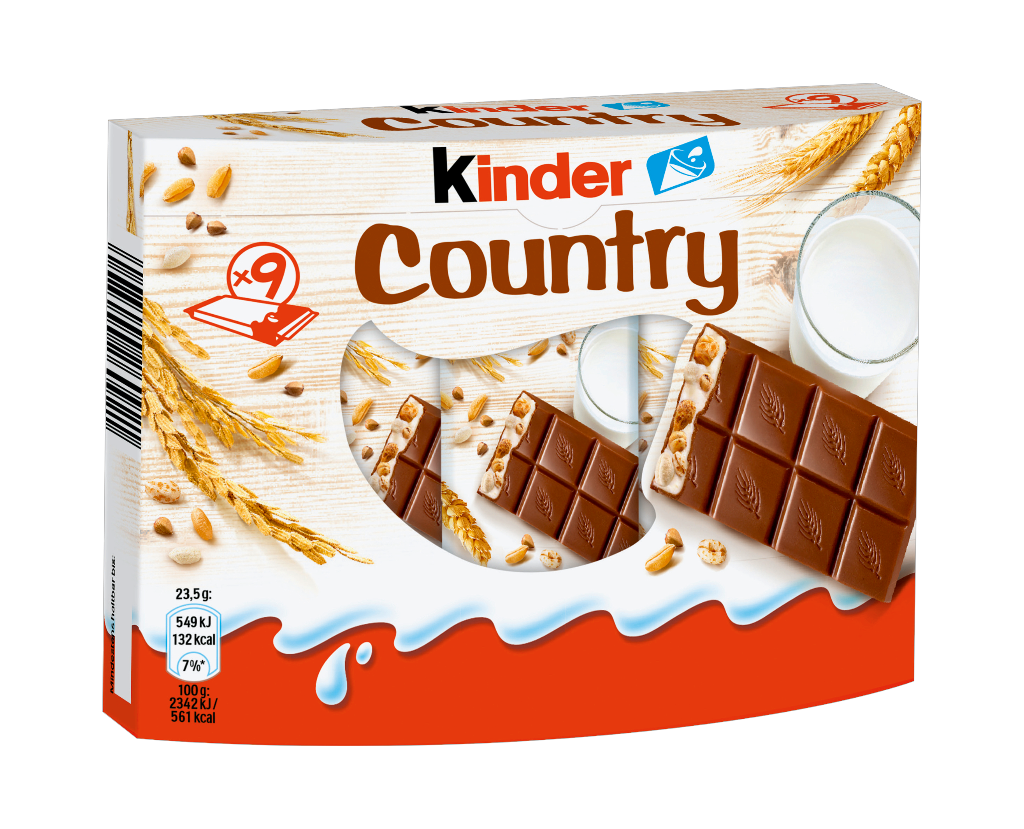 18 211.50gr Pg Ferrero Kinder Country T9 