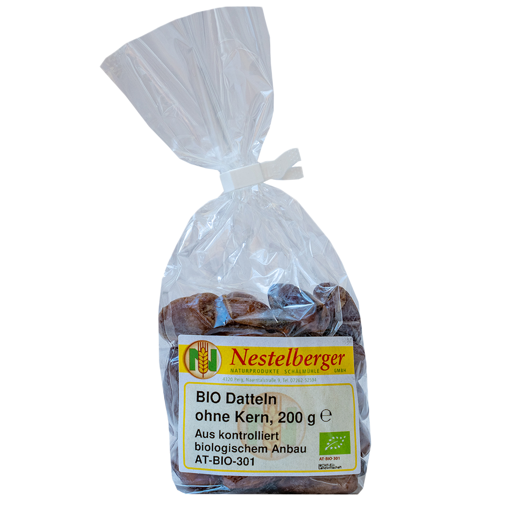 10 200g Pg Nestelberger BIO Datteln ohne Kern  