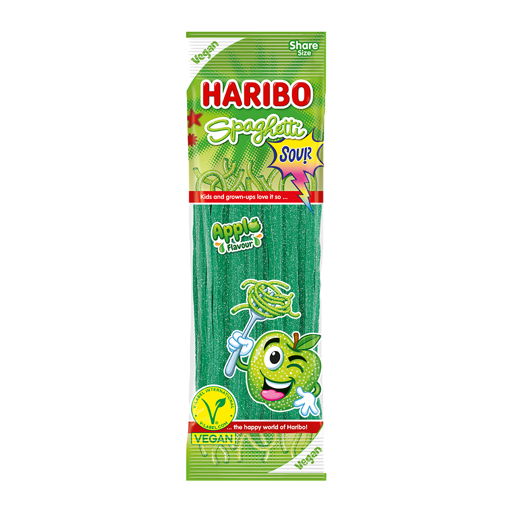 15 200g Bt Haribo Spaghetti Apfel 