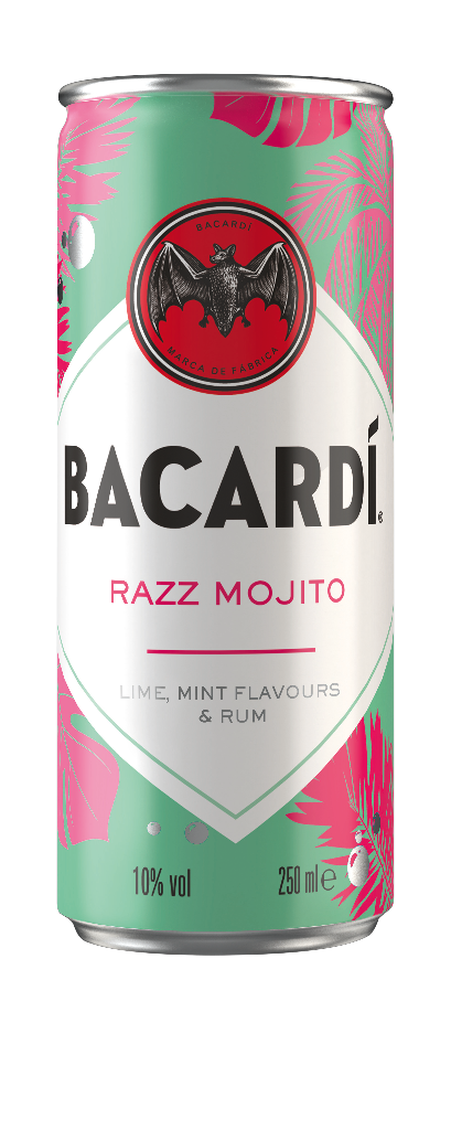 12 0.25l Ds Bacardi Razz Mojito 10% 