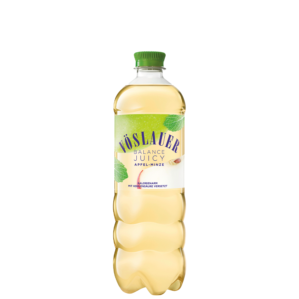 6 0.75l Fl Vöslauer Balance Juicy Apfel Minze PET EWP 