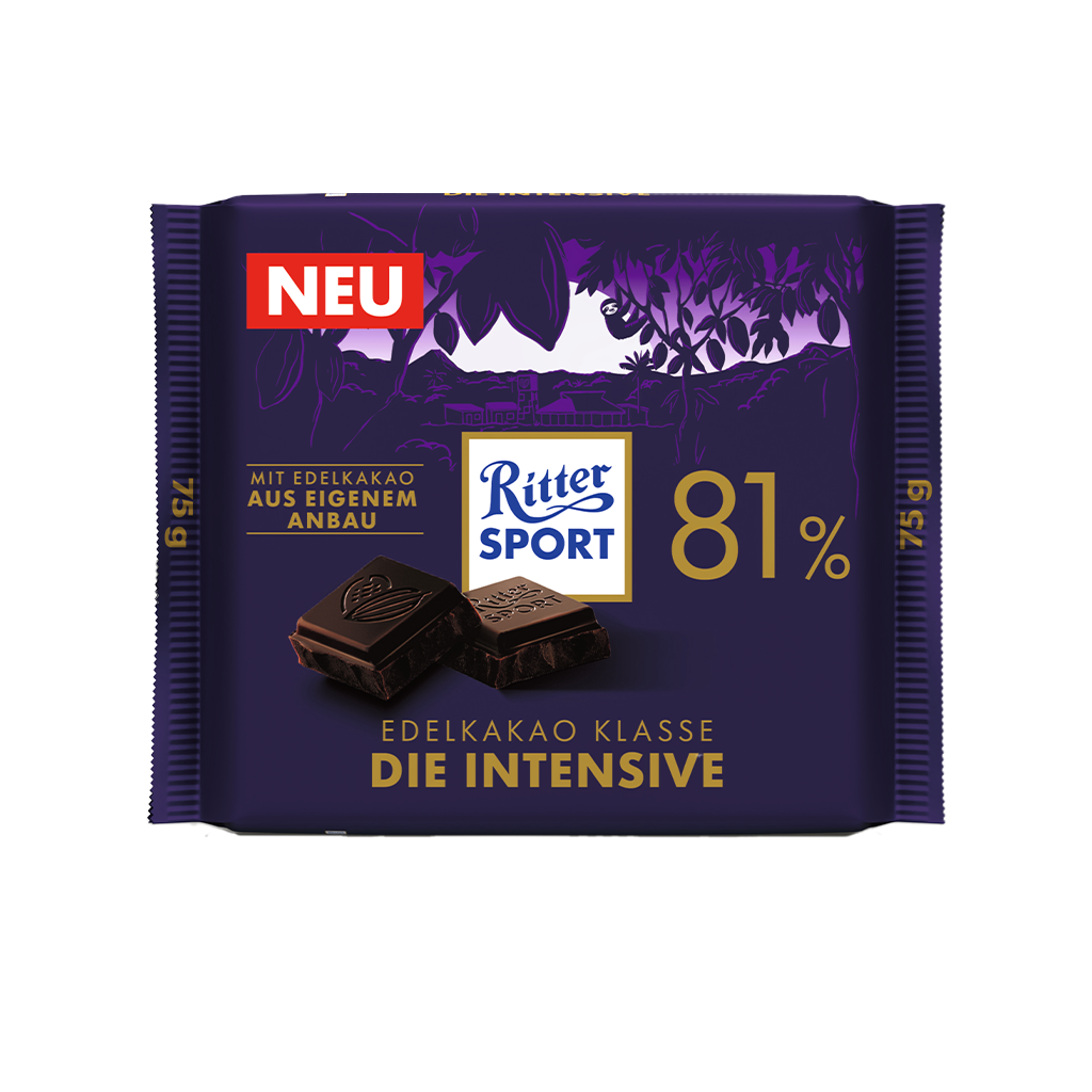 15 75g Ta Ritter Sport Edelkakao Die Intensive 81% 