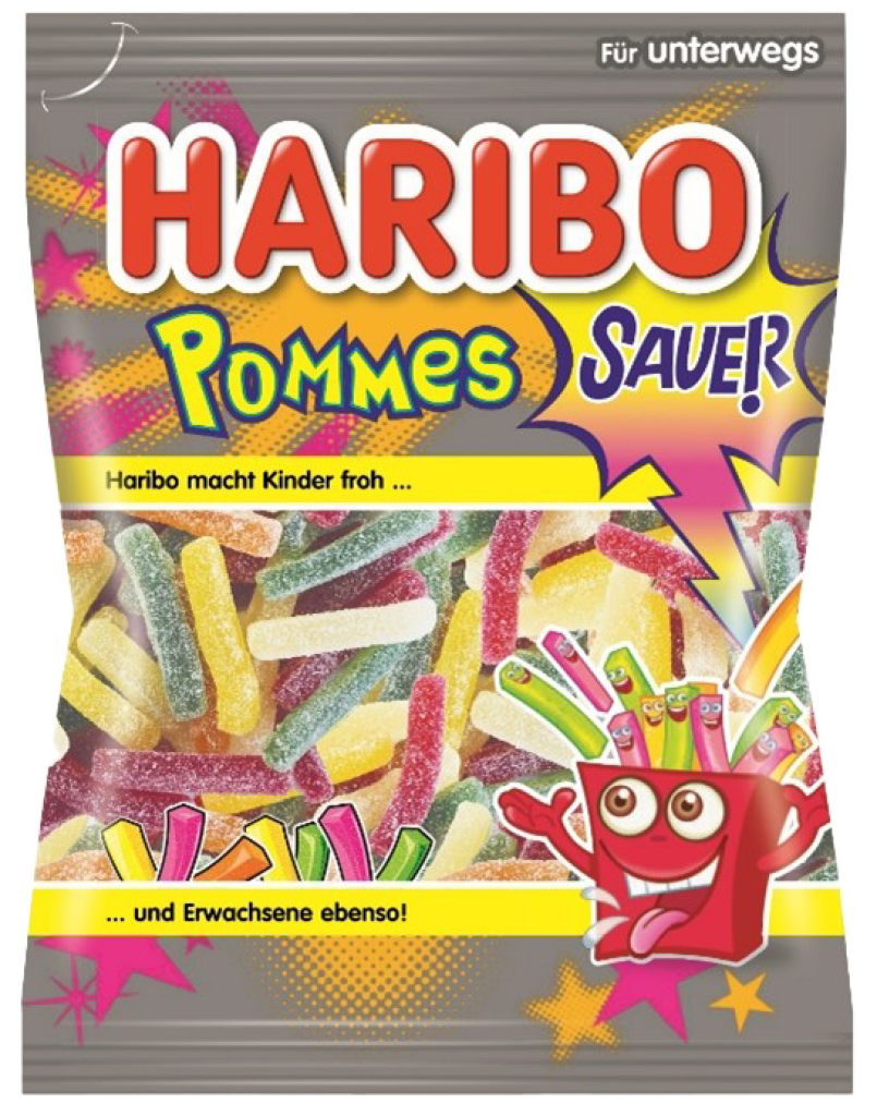 24 100g Bt Haribo Saure Pommes 