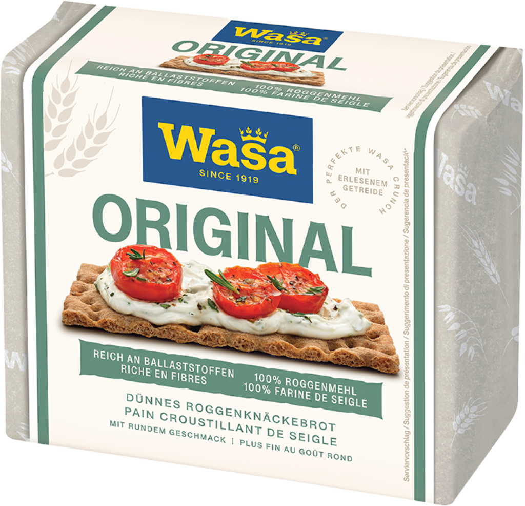 12 205g Pg Wasa Original Knäckebrot Roggen  