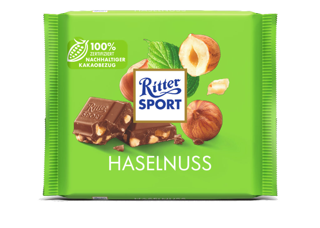 12 100g Ta Ritter Sport Haselnuss 