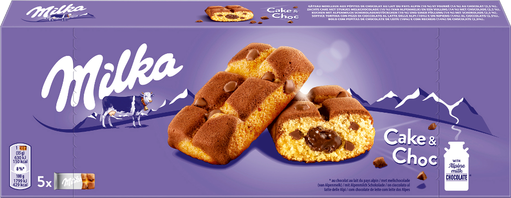 16 175gr Pg Milka Cake & Choc  