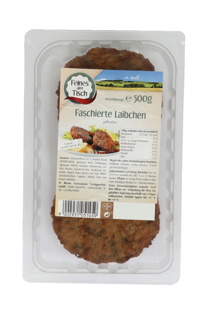 1 500g Pg Blasko Faschierte Laibchen 