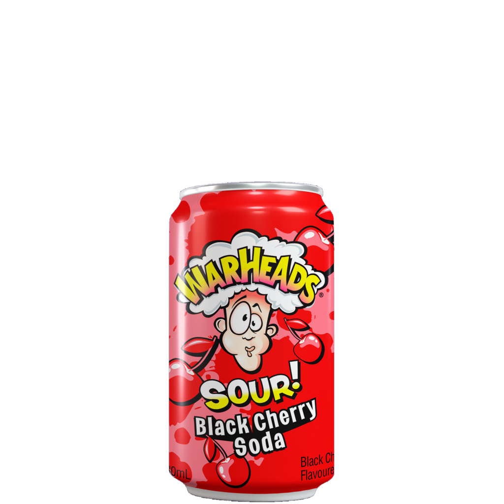12 0.33l Ds Warheads Sour Black Cherry Soda 