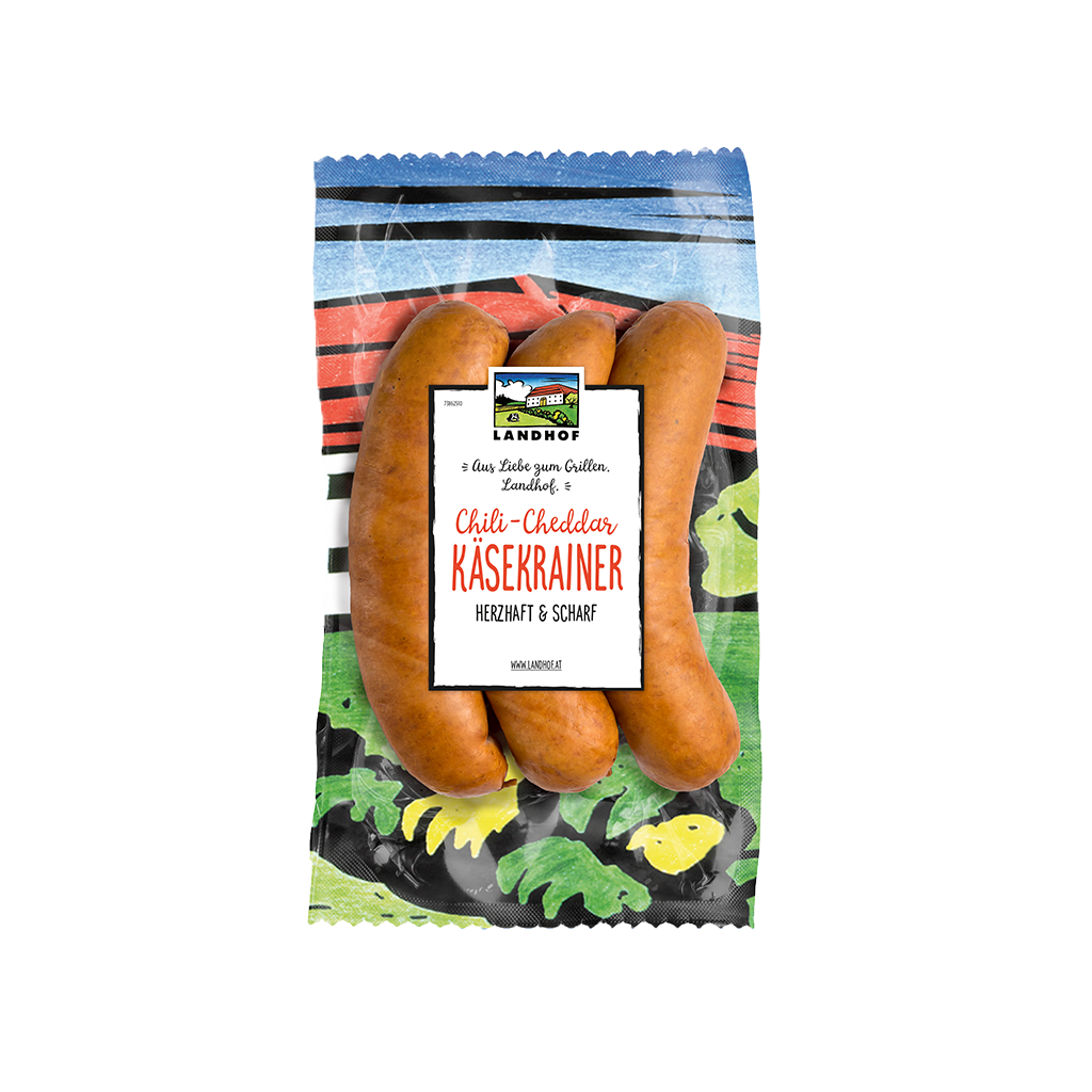5 270g Pg Landhof Chili Cheddar Käsekrainer 