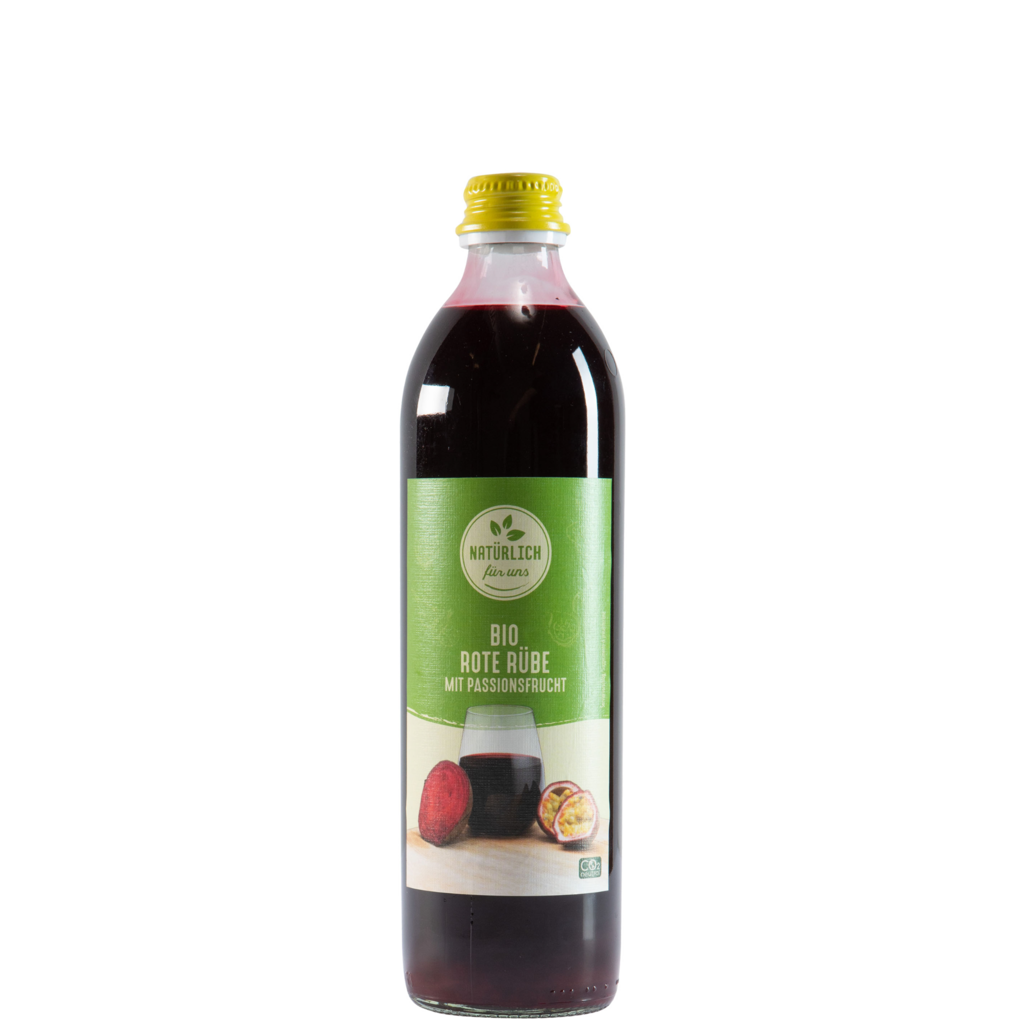 12 0.50l Fl Natürlich für uns BIO Rote Rübe m. Passionsfrucht 