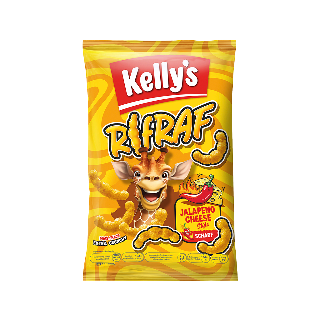 16 80g Pg Kelly's RifRAF Jalapeno Cheese 