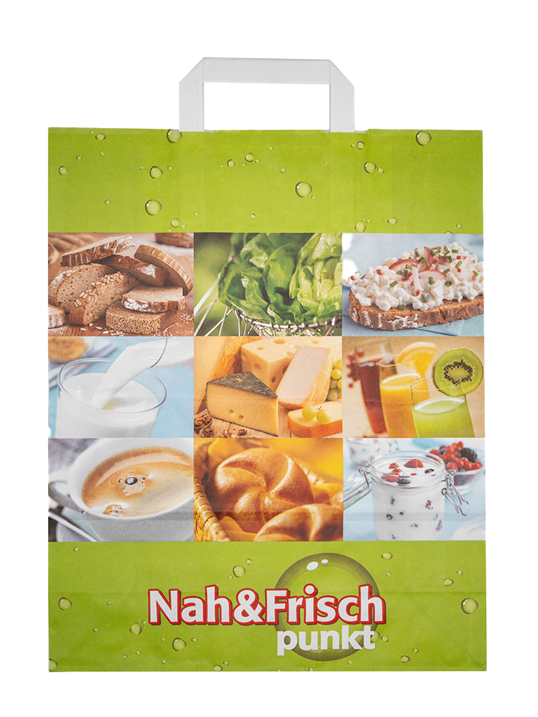 250 1St Pg Nah und Frisch Papiertragetasche 32x17x41cm 