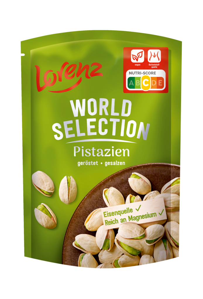 12 100g Pg Lorenz Pistazien geröstet und gesalzen  