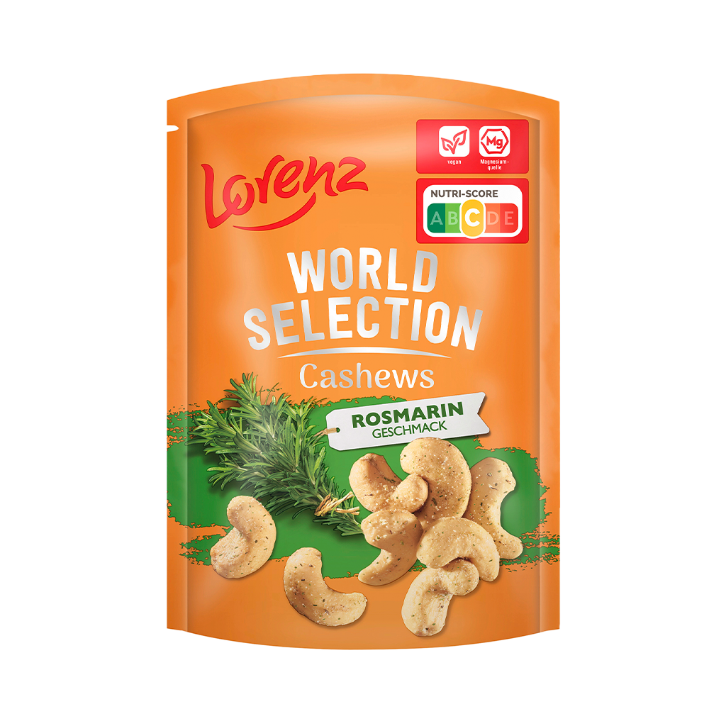 12 90g Pg Lorenz World Selection Cashews Rosmarin 