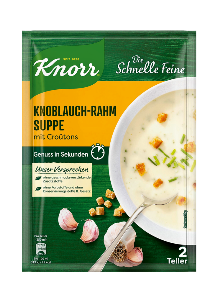 10 69g Bt Knorr Knoblauch-Rahm-Suppe 
