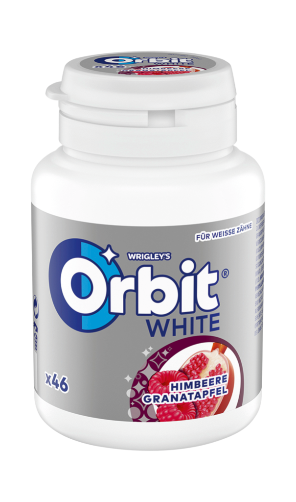 12 46St Orbit White Kaugummi Himbeere Granatapfel 
